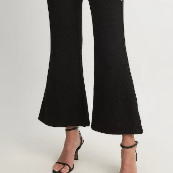 NWT NAKD Black Tweed Structured Flared Suit Pants - Picture 3 of 6